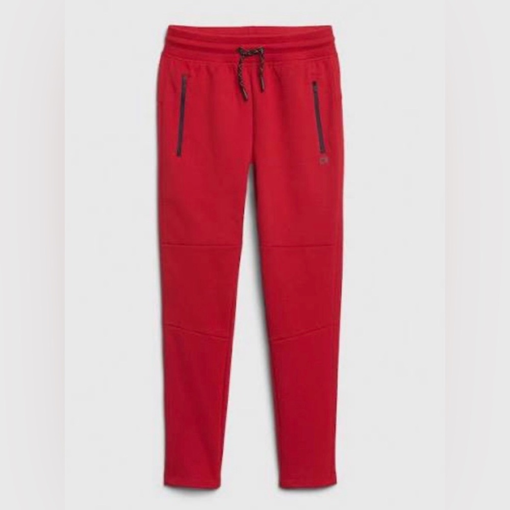 Red Kids GapFit Tech Joggers in size large